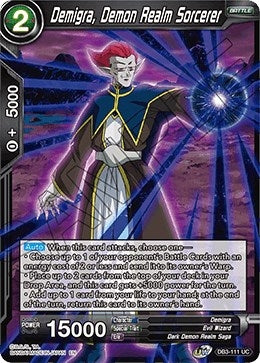 Image for Demigra, Demon Realm Sorcerer (Draft Box 06 - Giant Force) (DB3-111) - Dragon Ball Super: Masters