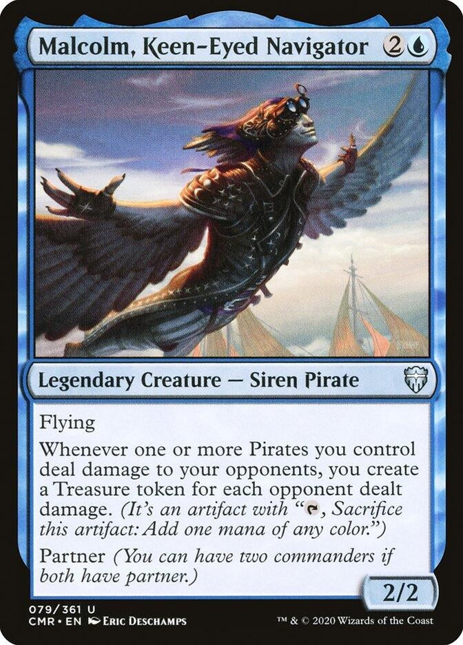 Image for Malcolm, Keen-Eyed Navigator (Commander Legends) (79) - Magic: The Gathering