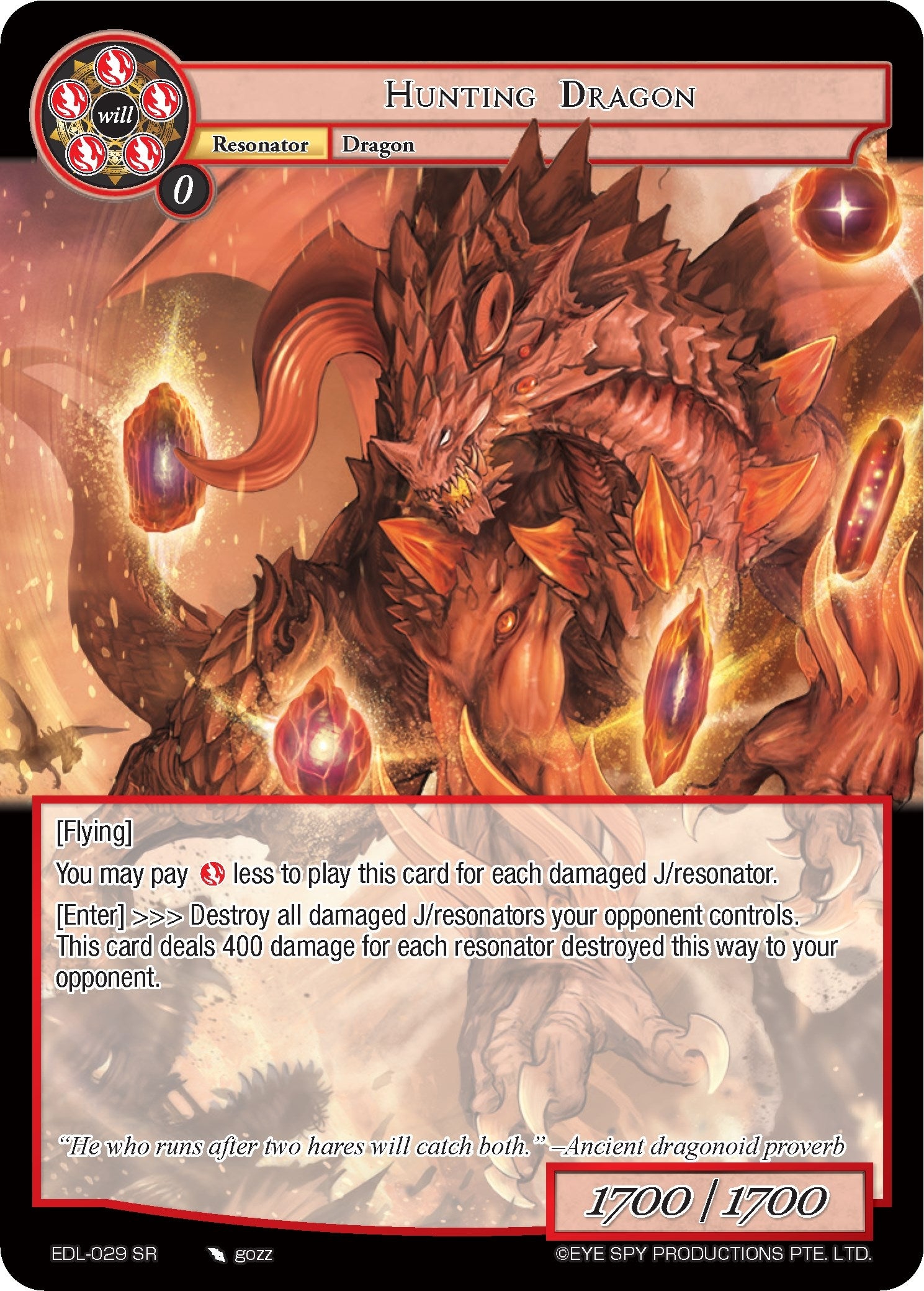 Image for Hunting Dragon (The Epic of the Dragon Lord) (EDL-029) - Force of Will