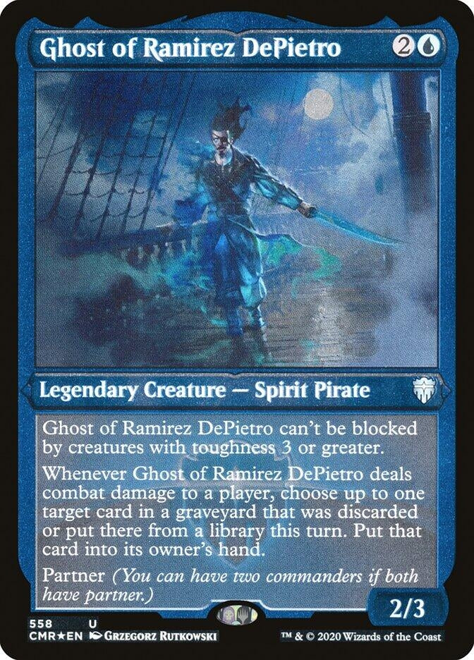 Image for Ghost of Ramirez DePietro (Foil Etched) (Commander Legends) (558) - Magic: The Gathering