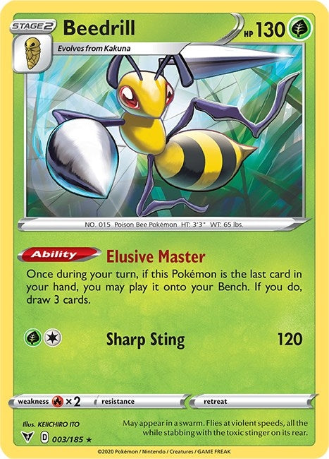 Image for Beedrill (SWSH04: Vivid Voltage) (003/185) - Pokemon
