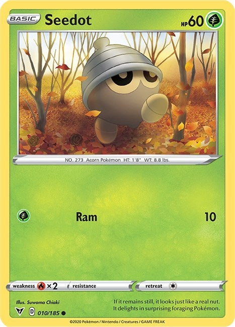 Image for Seedot (SWSH04: Vivid Voltage) (010/185) - Pokemon