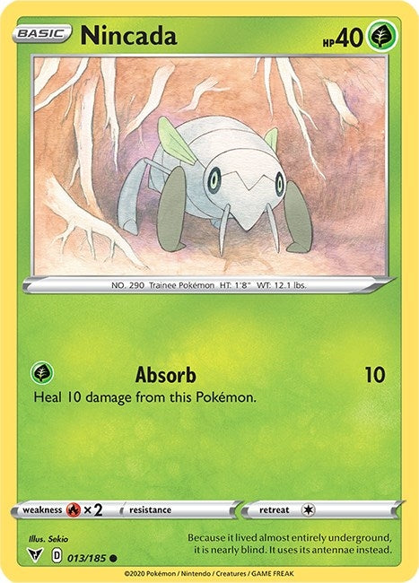Image for Nincada (SWSH04: Vivid Voltage) (013/185) - Pokemon