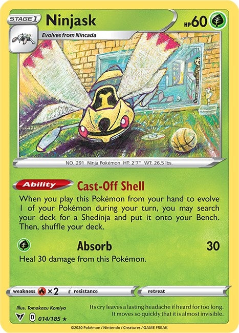 Image for Ninjask (SWSH04: Vivid Voltage) (014/185) - Pokemon