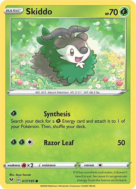 Image for Skiddo (SWSH04: Vivid Voltage) (017/185) - Pokemon