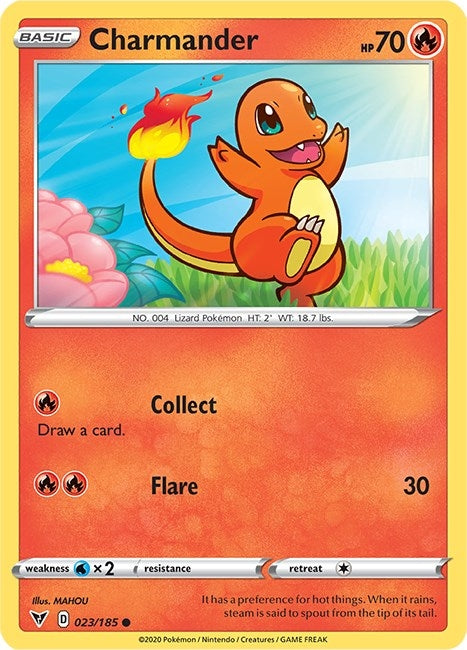 Image for Charmander (SWSH04: Vivid Voltage) (023/185) - Pokemon