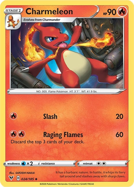 Image for Charmeleon (SWSH04: Vivid Voltage) (024/185) - Pokemon