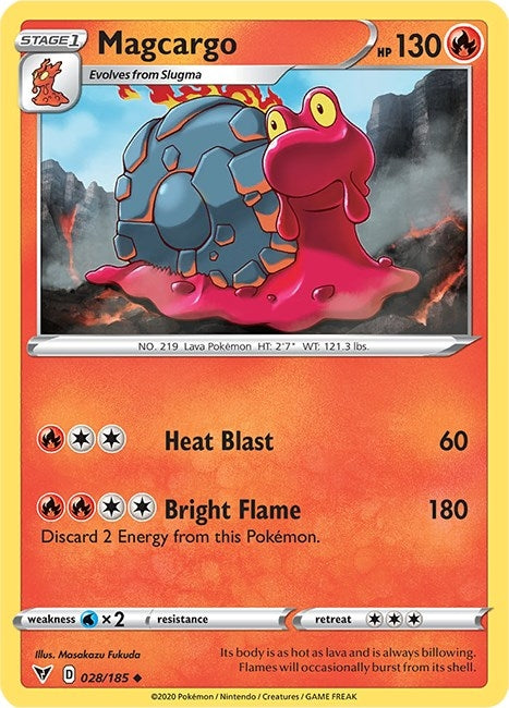Image for Magcargo (SWSH04: Vivid Voltage) (028/185) - Pokemon