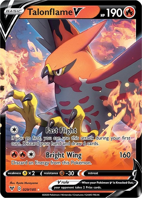 Image for Talonflame V (SWSH04: Vivid Voltage) (029/185) - Pokemon