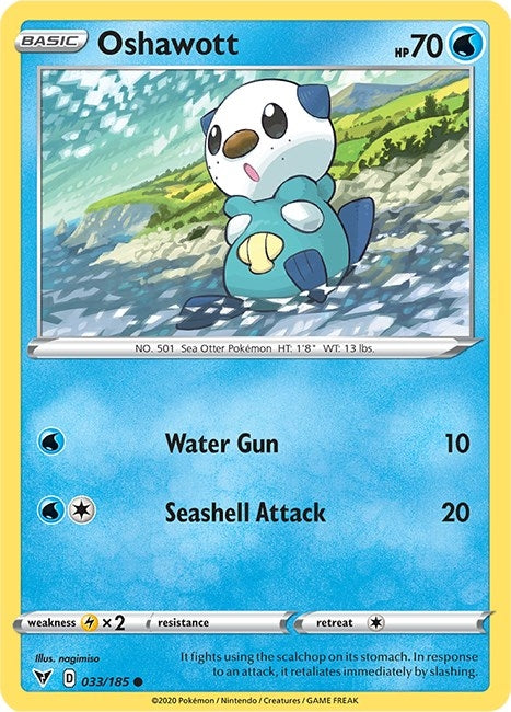 Image for Oshawott (SWSH04: Vivid Voltage) (033/185) - Pokemon