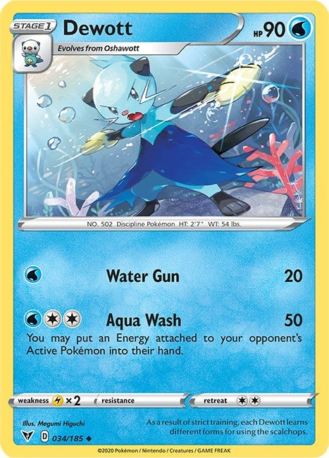 Image for Dewott (SWSH04: Vivid Voltage) (034/185) - Pokemon