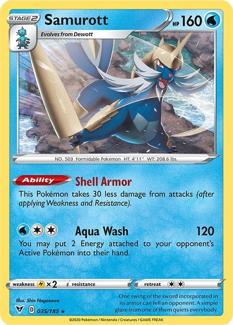 Image for Samurott (SWSH04: Vivid Voltage) (035/185) - Pokemon