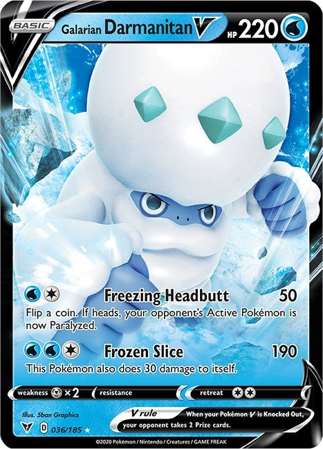 Image for Galarian Darmanitan V (SWSH04: Vivid Voltage) (036/185) - Pokemon