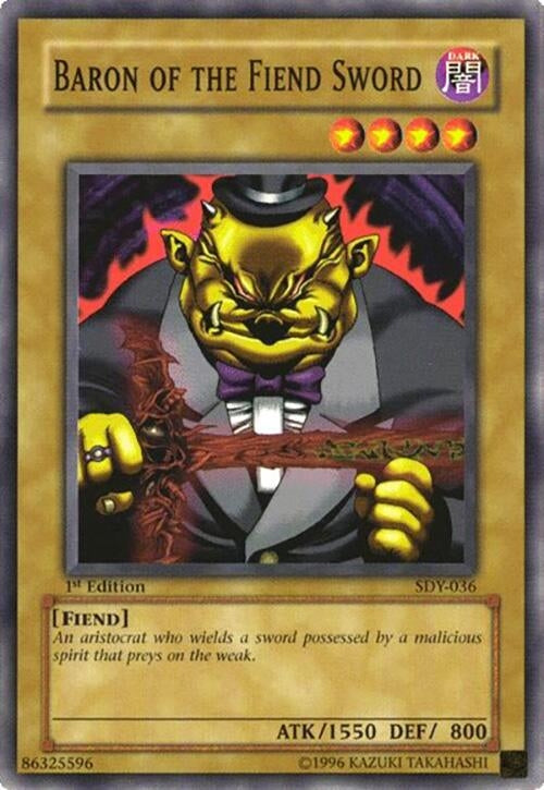 Image for Baron of the Fiend Sword (Starter Deck: Yugi) (SDY-036) - YuGiOh