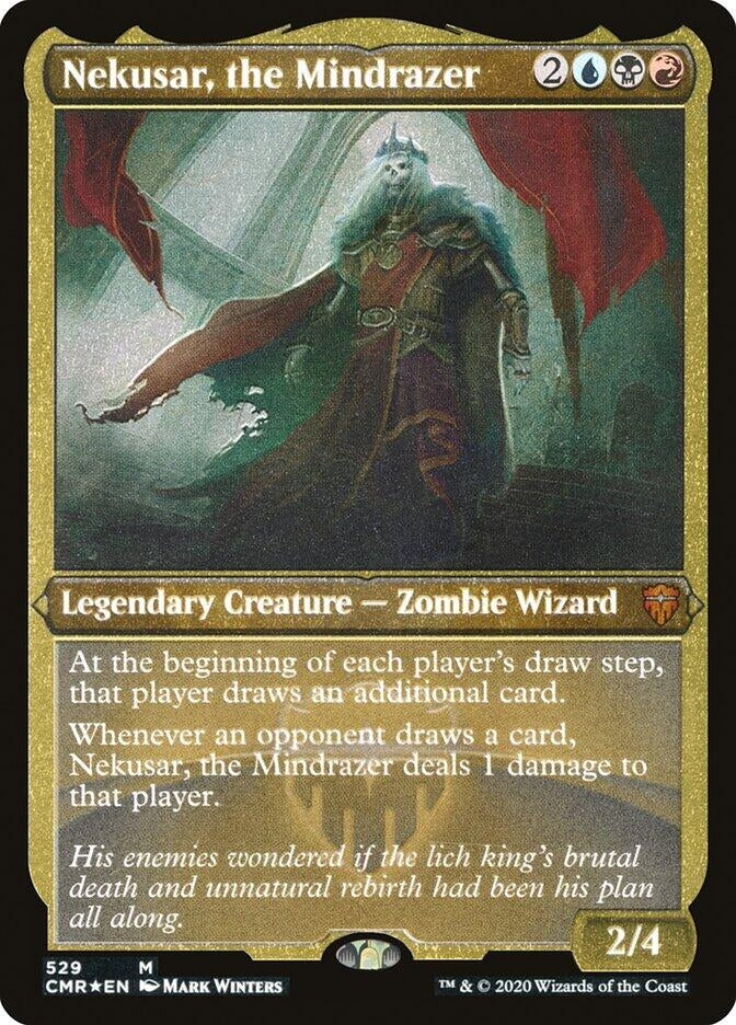 Image for Nekusar, the Mindrazer (Foil Etched) (Commander Legends) (529) - Magic: The Gathering