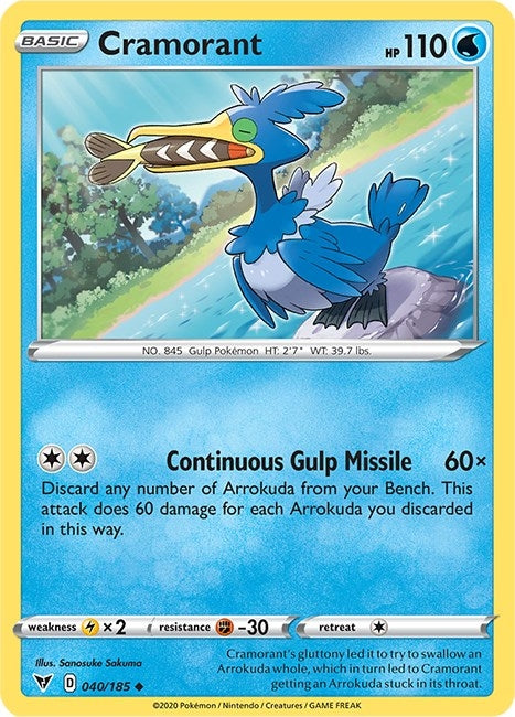Image for Cramorant (SWSH04: Vivid Voltage) (040/185) - Pokemon