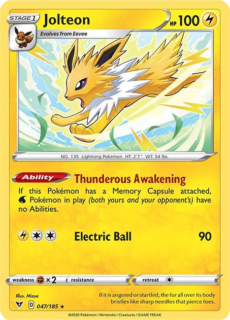 Image for Jolteon (SWSH04: Vivid Voltage) (047/185) - Pokemon