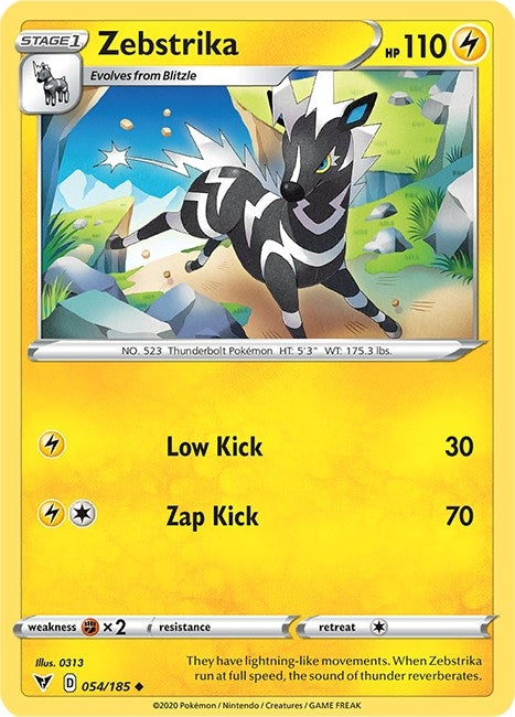 Image for Zebstrika (SWSH04: Vivid Voltage) (054/185) - Pokemon