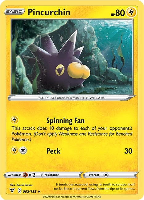 Image for Pincurchin (SWSH04: Vivid Voltage) (062/185) - Pokemon