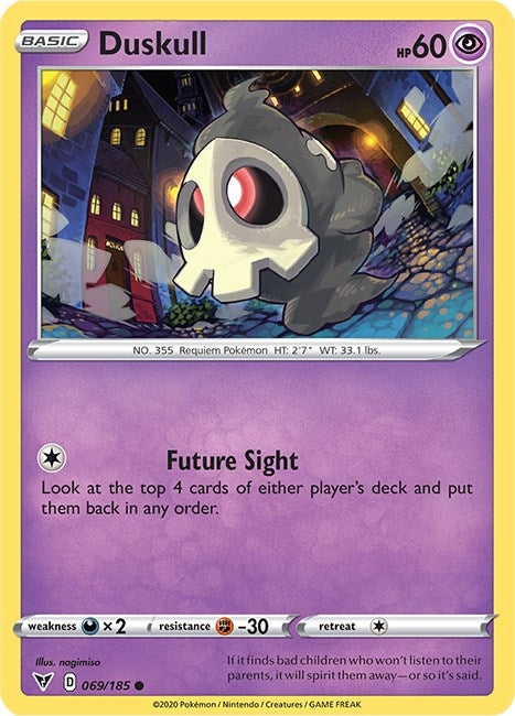 Image for Duskull (SWSH04: Vivid Voltage) (069/185) - Pokemon
