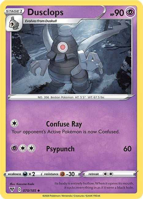 Image for Dusclops (SWSH04: Vivid Voltage) (070/185) - Pokemon