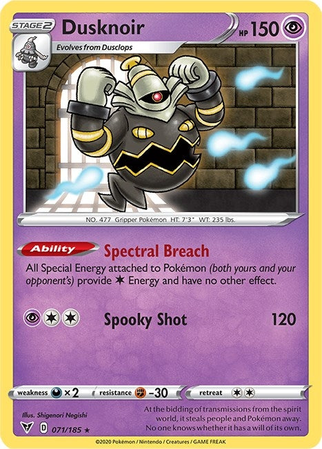 Image for Dusknoir (SWSH04: Vivid Voltage) (071/185) - Pokemon