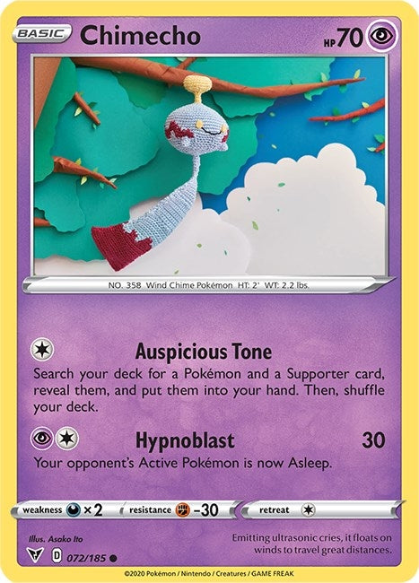Image for Chimecho (SWSH04: Vivid Voltage) (072/185) - Pokemon