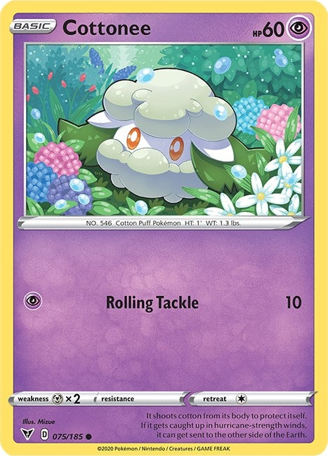 Image for Cottonee (SWSH04: Vivid Voltage) (075/185) - Pokemon