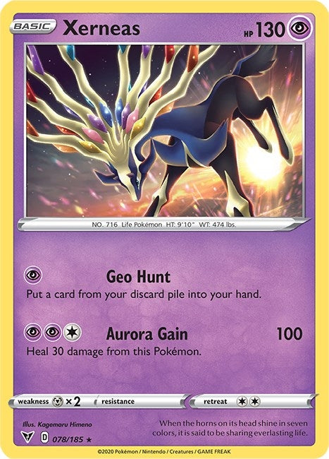 Image for Xerneas (SWSH04: Vivid Voltage) (078/185) - Pokemon