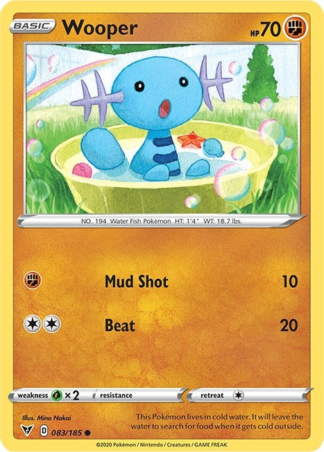 Image for Wooper (SWSH04: Vivid Voltage) (083/185) - Pokemon
