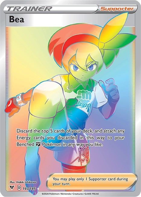 Image for Bea (Secret) (SWSH04: Vivid Voltage) (193/185) - Pokemon