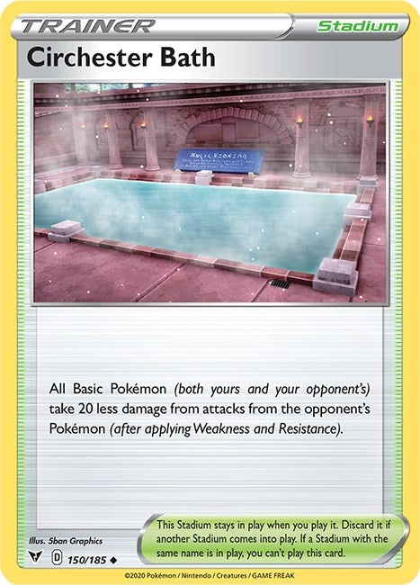 Image for Circhester Bath (SWSH04: Vivid Voltage) (150/185) - Pokemon