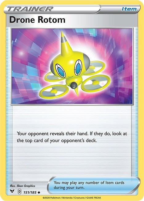 Image for Drone Rotom (SWSH04: Vivid Voltage) (151/185) - Pokemon