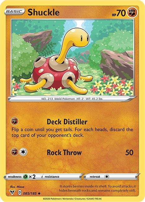 Image for Shuckle (SWSH04: Vivid Voltage) (085/185) - Pokemon