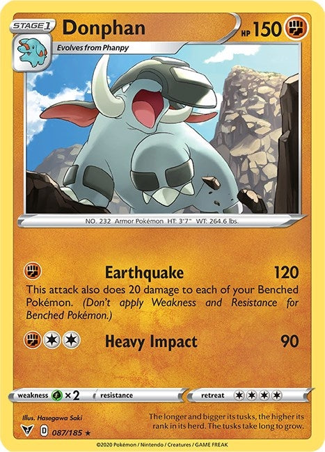 Image for Donphan (SWSH04: Vivid Voltage) (087/185) - Pokemon
