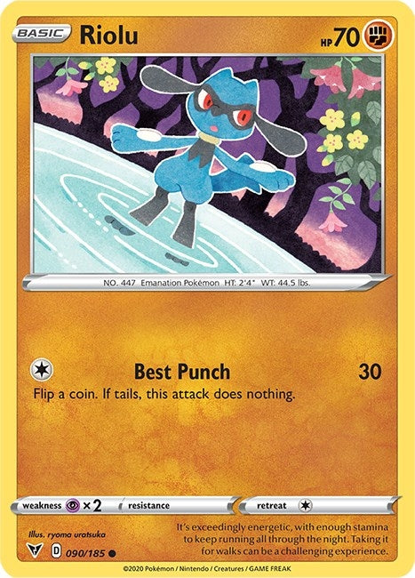 Image for Riolu (SWSH04: Vivid Voltage) (090/185) - Pokemon