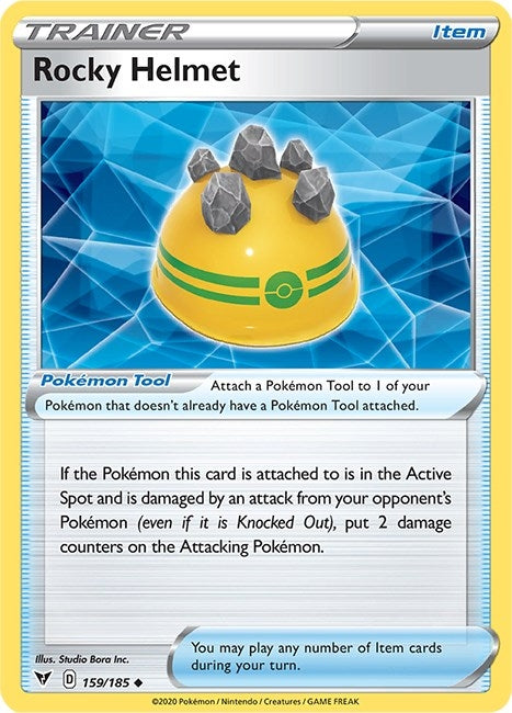Image for Rocky Helmet (SWSH04: Vivid Voltage) (159/185) - Pokemon