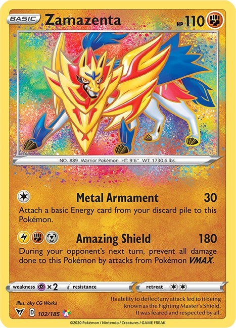 Image for Zamazenta (SWSH04: Vivid Voltage) (102/185) - Pokemon