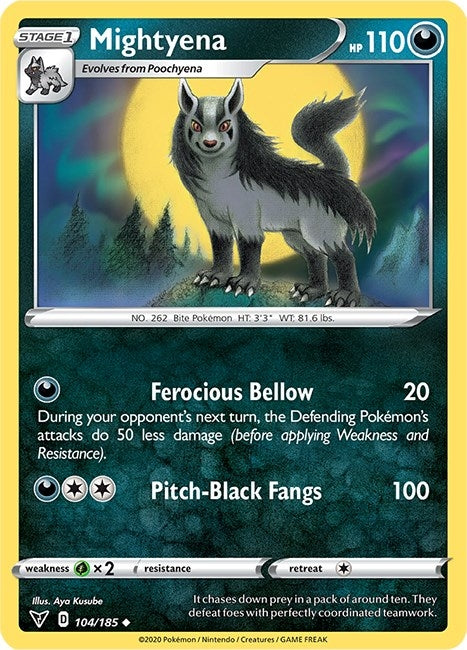 Image for Mightyena (SWSH04: Vivid Voltage) (104/185) - Pokemon