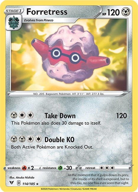 Image for Forretress (SWSH04: Vivid Voltage) (114/185) - Pokemon