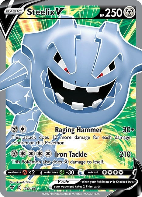 Image for Steelix V (Full Art) (SWSH04: Vivid Voltage) (176/185) - Pokemon