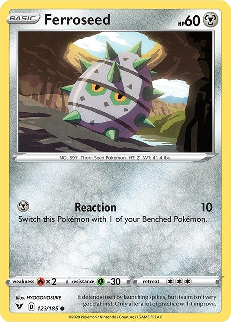 Image for Ferroseed (SWSH04: Vivid Voltage) (123/185) - Pokemon