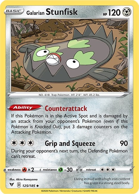 Image for Galarian Stunfisk (SWSH04: Vivid Voltage) (125/185) - Pokemon
