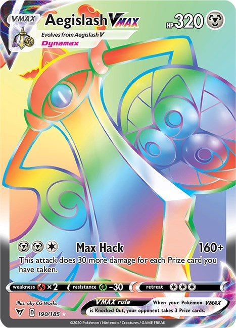 Image for Aegislash VMAX (Secret) (SWSH04: Vivid Voltage) (190/185) - Pokemon