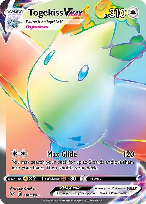 Image for Togekiss VMAX (Secret) (SWSH04: Vivid Voltage) (191/185) - Pokemon