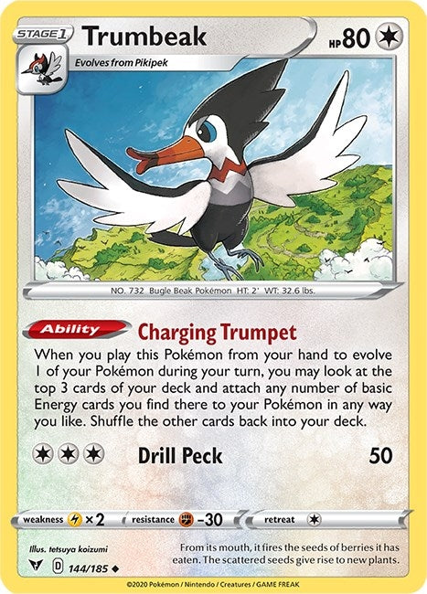 Image for Trumbeak (SWSH04: Vivid Voltage) (144/185) - Pokemon