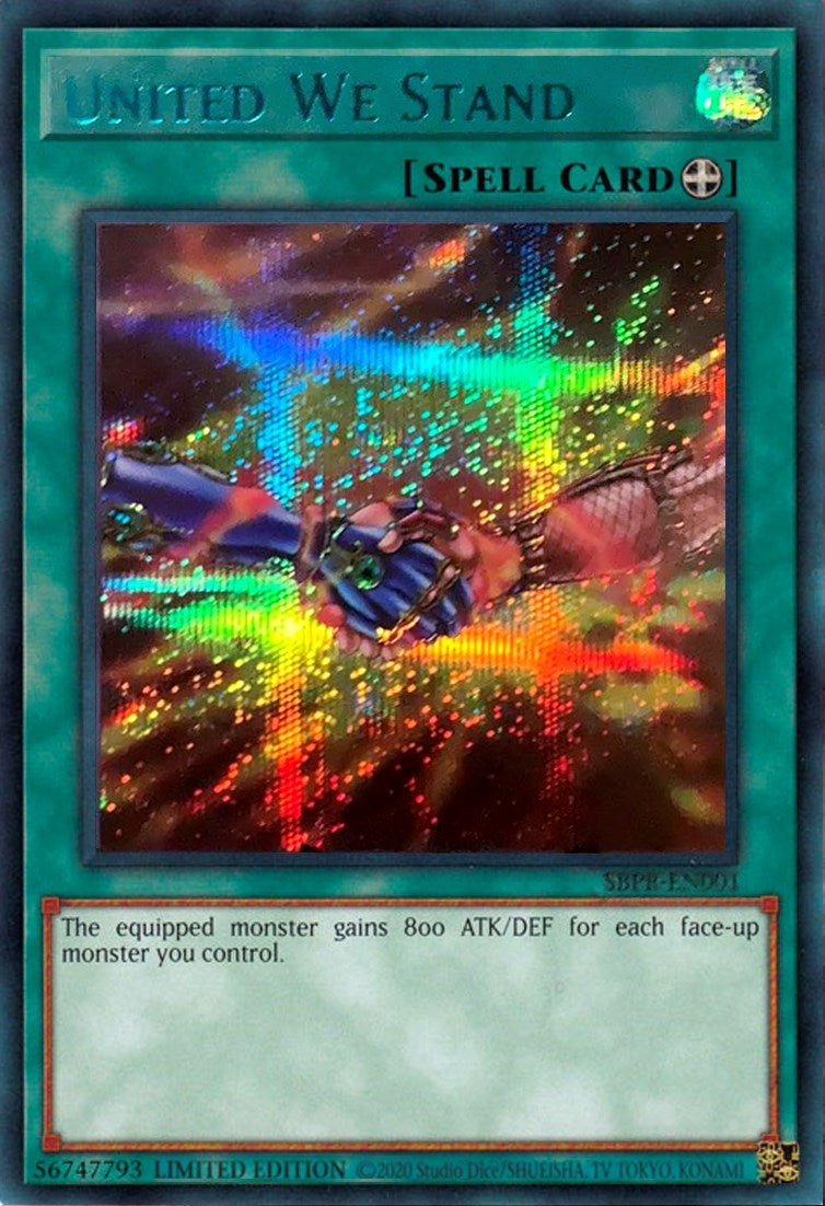 Image for United We Stand (Blue) (Miscellaneous Promotional Cards) (SBPR-EN001) - YuGiOh