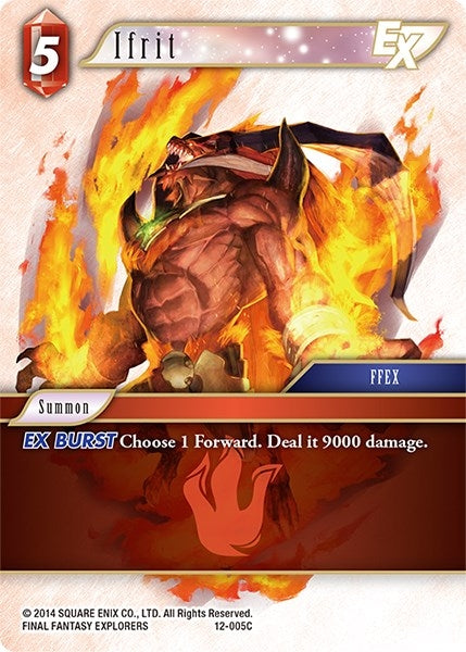 Image for Ifrit EX (Opus XII) (12-005C) - Final Fantasy TCG