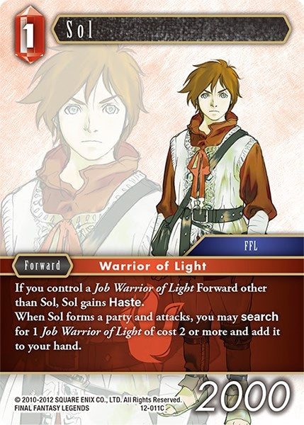 Image for Sol (Opus XII) (12-011C) - Final Fantasy TCG