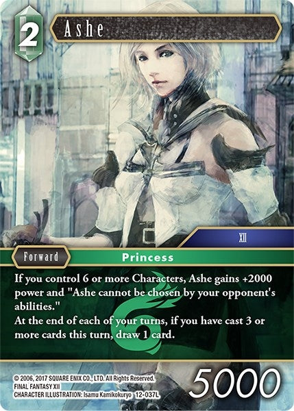Image for Ashe (Opus XII) (12-037L) - Final Fantasy TCG